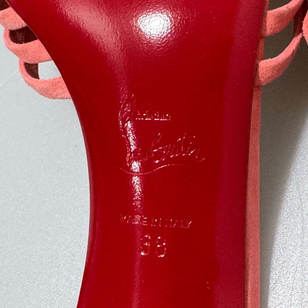 Christian Louboutin Belbrossa Pompom Sandals Women’s Size EU 38/US 8 - Picture 6 of 8